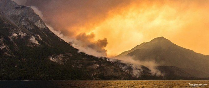 Более 20000 гектаров леса сгорело в Патагонии. Пожар продолжается. (патагония)