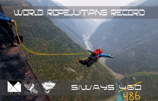  Siways 460. Ropejumping record 2015  (Ropejumping, record ropejump ropejumping base basejump basejumping siways siways460    )