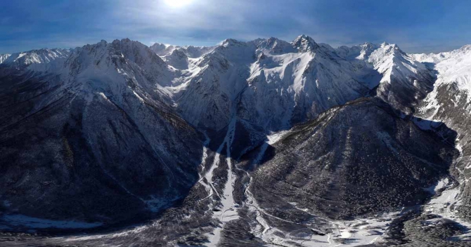 3D экскурсия по ущелью Геби (Дигория, Северная Осетия, фото, панорама)