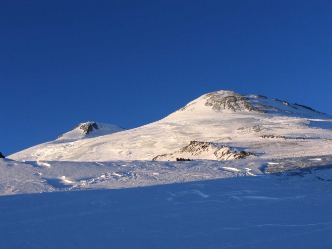 Панорамы с зимнего Эльбруса (Альпинизм)