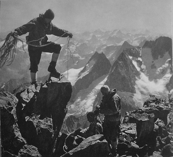 Домбайские вершины в фотографиях Вилема Хекеля (Альпинизм, софруджу, сулахат, аманауз, алибек, западный кавказ)