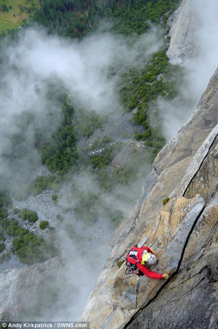 Слепой альпинист на El Capitana (Альпинизм)