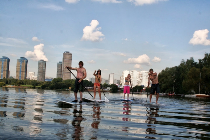 Открытый Чемпионат Москвы по Stand Up Paddle - SUP Moscow Race 2013 (Вода, соревнования, каяк, фристайл)