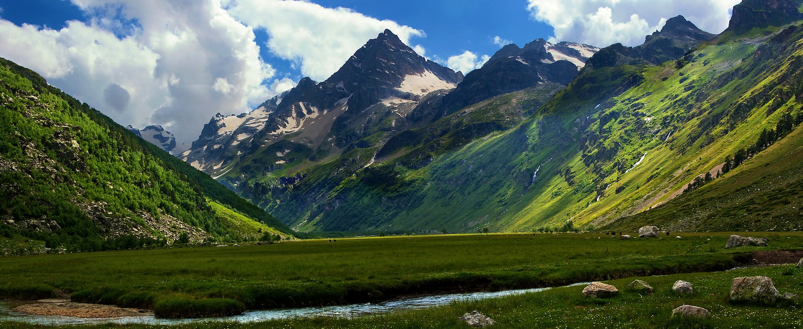 Горы Кыргызстана панорама