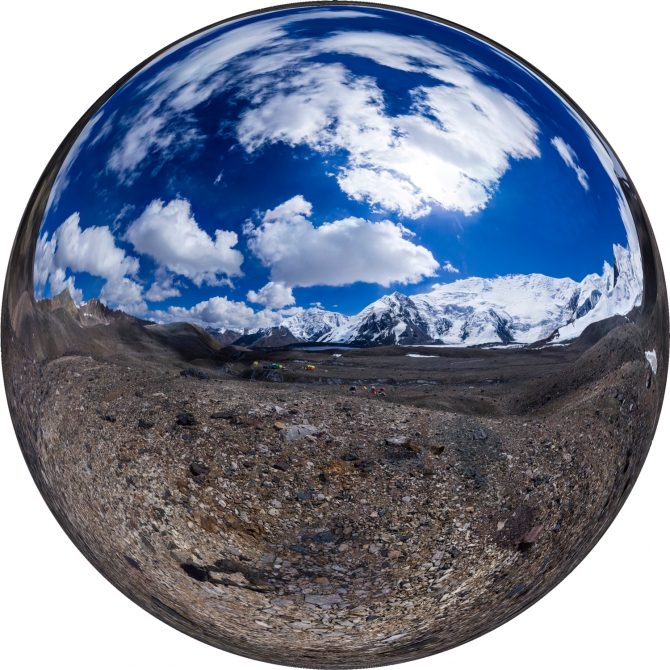 Сферические панорамы с пика Ленина (Альпинизм, пик ленина, киргизия)