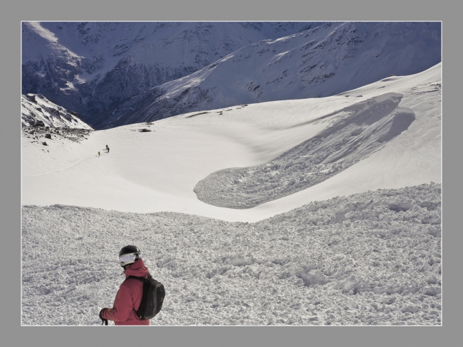 Осторожно, снег! Приэльбрусье  (3-я часть)  Ущелье Гарабаши (Горные лыжи/Сноуборд, лавина, гарабаши. азау)