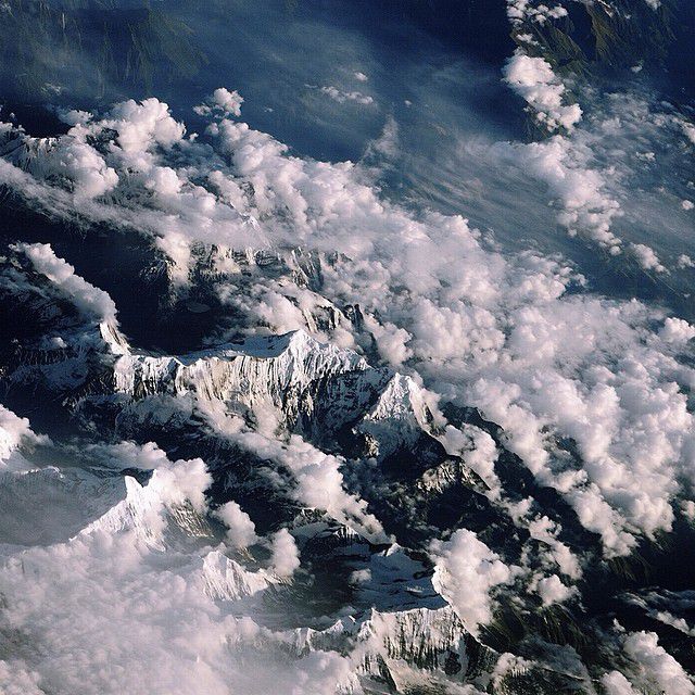 Снимки гор с МКС