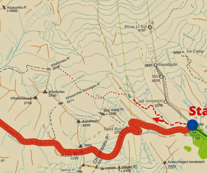 Расстояние азау. Река Азау на карте. Азау карта. Километр ГТ Азау до приют 11. Поляна Азау на карте.
