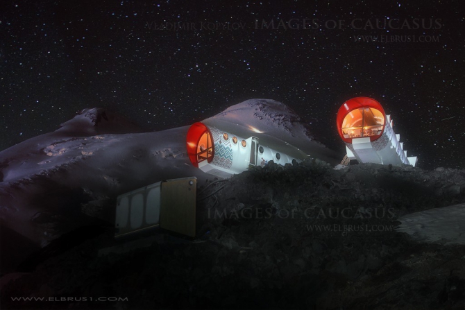 Эко-отель Leaprus на Эльбрусе -  Романтика лунных ночей... (Альпинизм, кавказ, донгу-орун семерка)