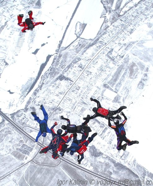 Фотографии зимних прыжков (Воздух, парашют, игорь калинин)