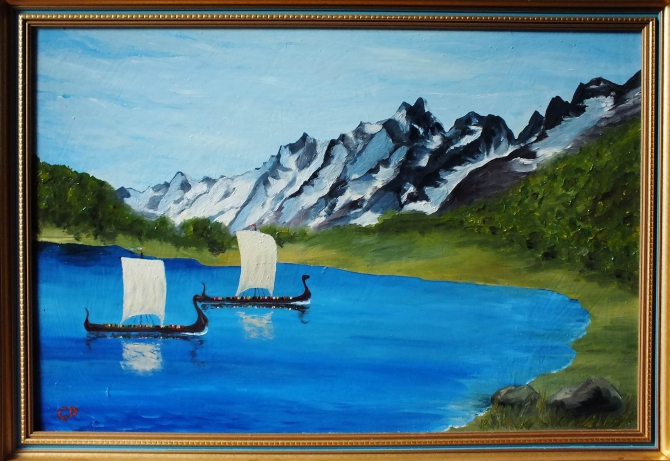 Мои картины: Норвегия (скандинавские саги, викинги)