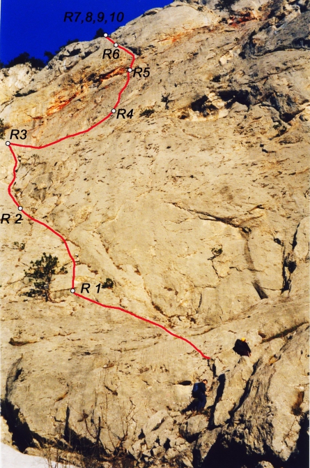 Два новых маршрута на в. Ай-Петри Восточная (1100м., Альпинизм, пугачев, загирняк, первопрхождения, крым, горы)