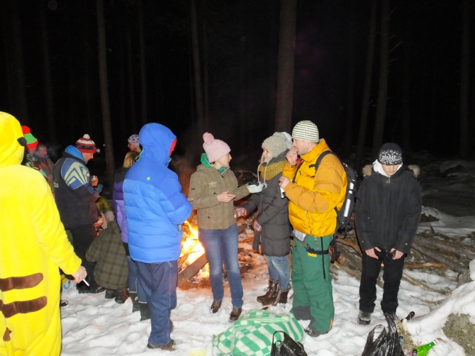 Новогодний экстрим в Чегетском лесу(в продолжение поздравлялки, Горные лыжи/Сноуборд, приэльбрусье, терскльско-чегетский лес)