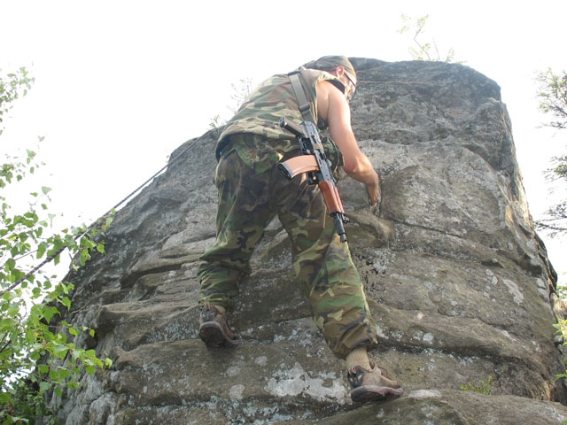 "Военный" десант в Карпатах. (страйкбол, карпаты, июль 2008г)