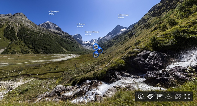 Виртуальные туры в горных районах (Альпинизм)