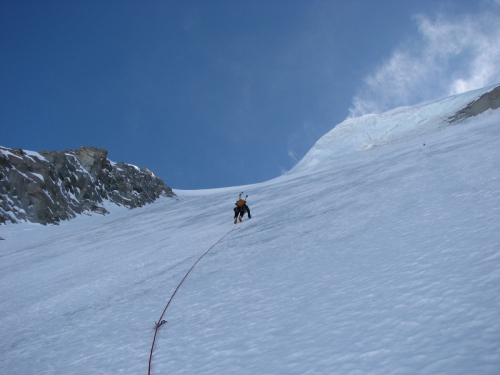 Ски-тур в Итальянских Альпах с 1 по 8 марта 2015 . Gran Paradiso по Северной Стене 4Б - спуск на лыжах по 1Б. (альпы, Gran-Paradiso)