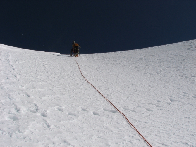 Ски-тур в Итальянских Альпах с 1 по 8 марта 2015 . Gran Paradiso по Северной Стене 4Б - спуск на лыжах по 1Б. (альпы, Gran-Paradiso)