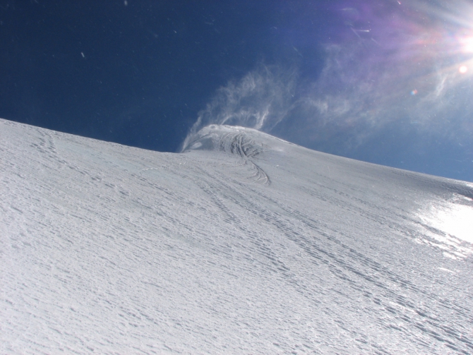 Ски-тур в Итальянских Альпах с 1 по 8 марта 2015 . Gran Paradiso по Северной Стене 4Б - спуск на лыжах по 1Б. (альпы, Gran-Paradiso)