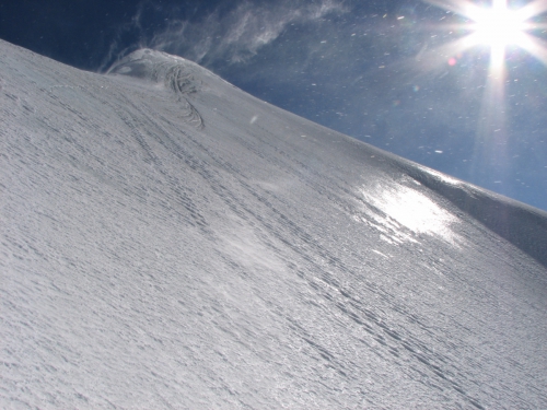 Ски-тур в Итальянских Альпах с 1 по 8 марта 2015 . Gran Paradiso по Северной Стене 4Б - спуск на лыжах по 1Б. (альпы, Gran-Paradiso)