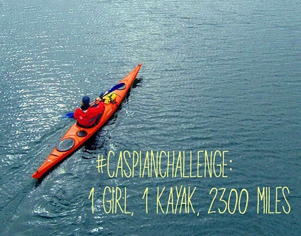 Caspian Challenge для одной британки (Вода, Лаура Кеннингтон, каяк, волга, россия, соло, крутые, они это монут, женщины и реки)