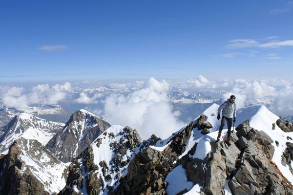 82 вершины за 80 дней... (Альпинизм, ули штек, михи вольлебен, пиц бернина, горы, европа)