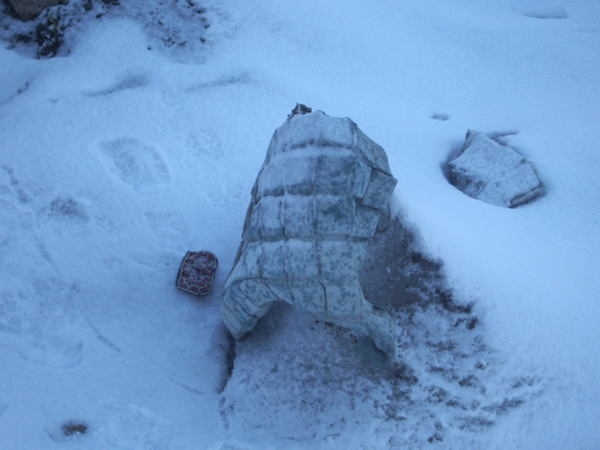 Находка на леднике Котор Северный. Терскей-Алатау, 2007 год (Горный туризм)