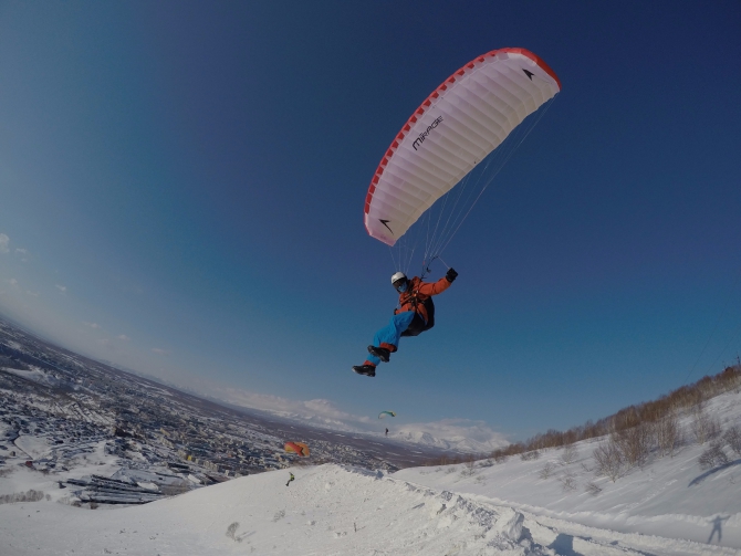 Камчатский апрель в динамике! (Воздух, спидфлаинг, камчатка, kamchatka speedflying team)