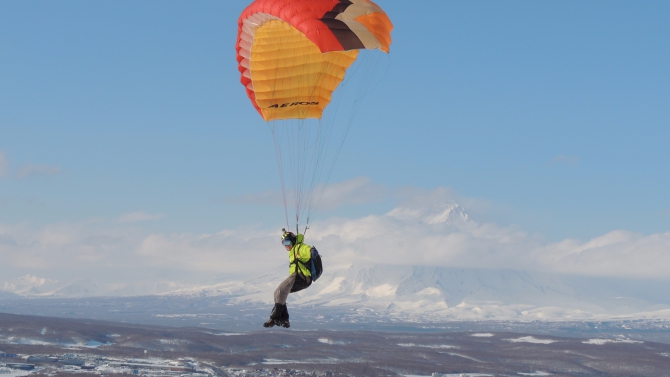 Камчатский апрель в динамике! (Воздух, спидфлаинг, камчатка, kamchatka speedflying team)