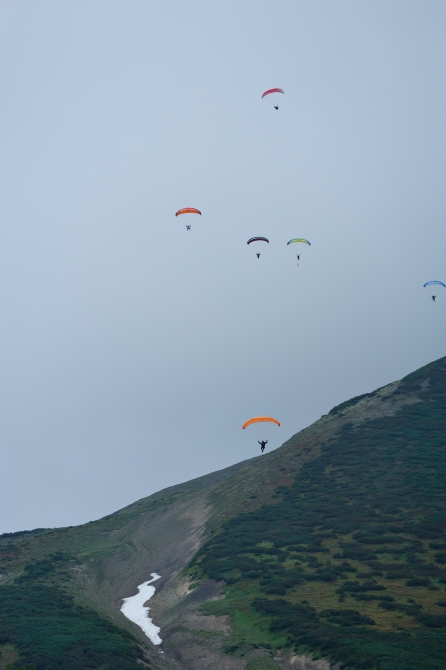 Первый BASE-прыжок со спидглайдера! (Воздух, камчатка, спидфлаинг, kamchatka speedflying team)