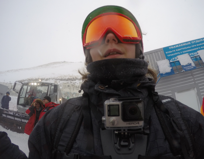 Любишь кататься - люби и видео снимать! (Горные лыжи/Сноуборд, тест, в боевых условиях, рюкзак, гоу-про, thule, домбай, кавказ, фрирайд, сноуборд)