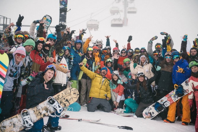 Самый масштабный сноубордический лагерь России стартовал! (Горные лыжи/Сноуборд, Quiksilver New Star Camp 2016, нью-скул, сноубординг, сноуборд-лагерь, горы, красная поляна, горки город)