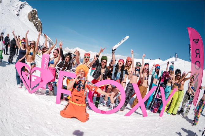 Roxy Day и Nissan X- tour в рамках Quiksilver New Star Camp 2016 (Горные лыжи/Сноуборд, нью-скул, сноубординг, горы, сноуборд-лагерь, красная поляна, горки город)