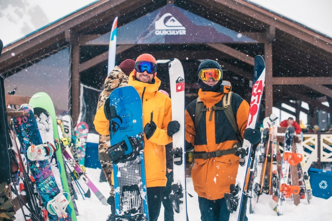 Лагерь Quiksilver в Поляне. Самое яркое событие сезона! (Горные лыжи/Сноуборд, Quiksilver New Star Camp 2016, красная поляна, сноубординг, нью-скул, горки город, кандид товекс)