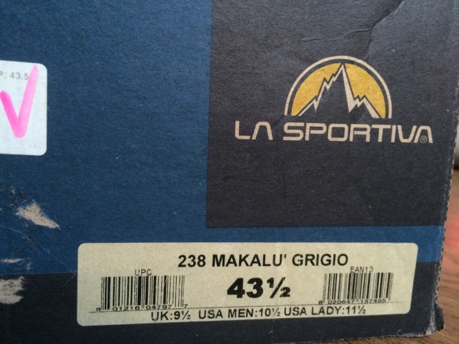 Горные ботинки La Sportiva Makalu 43,5