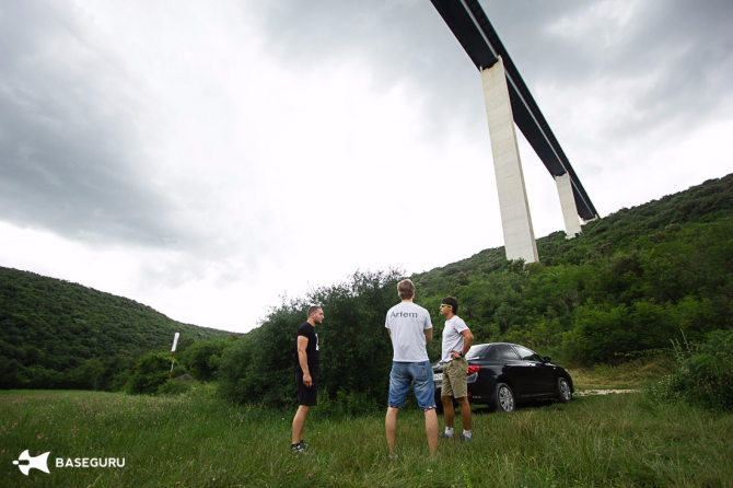 Обучение бейсджампингу в Хорватии на мосту Лимска Драга (BASE, basejumping, baseguru, хорватия)