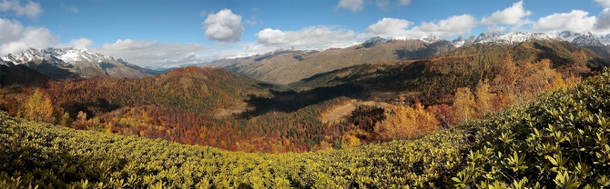 Золотая осень в горах Западного Кавказа (фотоконкурс, пейзаж)