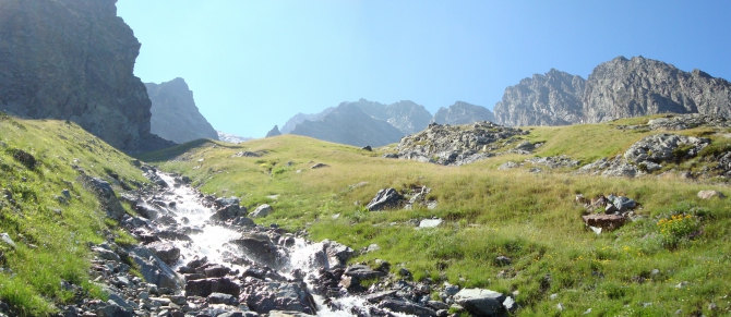 Западный Кавказ, август, несколько панорам (Горный туризм, панорамы)