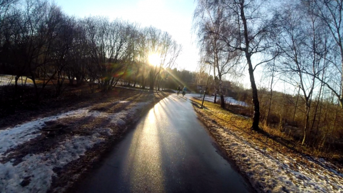 Ледяной цветок или рождественская Скандинавия велосипедная (бомж-велотур, зимний велотуризм)