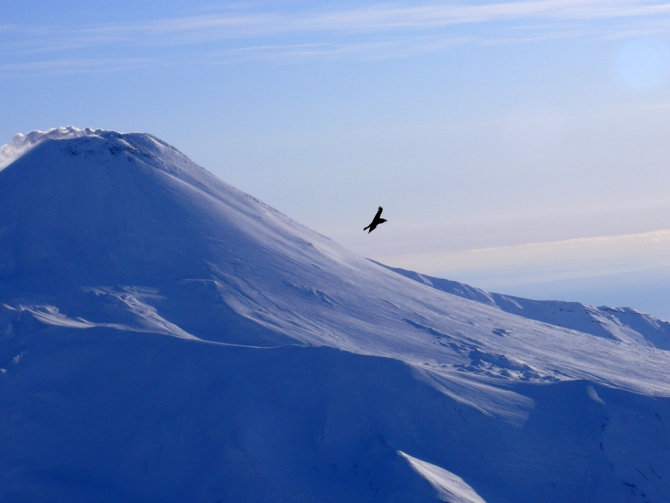 Восхождение на Корякский зимой (Альпинизм, камчатка)