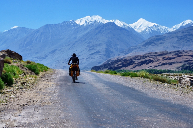 По горам на велосипеде! (памир, горы, памирский тракт, таджикистан)