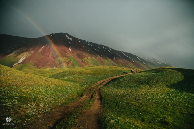 Дорога к Пику Ленина (Путешествия, киргизия, пик ленина, горы, радуга в горах, радуга, красивые виды)