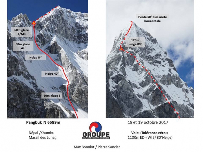 Французы на Пангбуке Северном (6589 м, Альпинизм, гималаи, непал)
