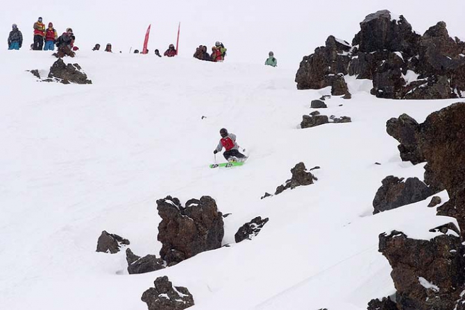 Elbrus Open 09. Полуфинал... в процессе:, Горные лыжи/Сноуборд, эльбрус, горы, приэльбрусье, фрирайд)