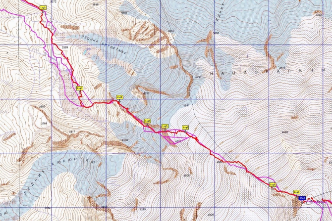 Одиночное зимнее восхождение на Западный Эльбрус с запада через Утюг со спуском на юг. Январь 2018 (Альпинизм, зима, соло)