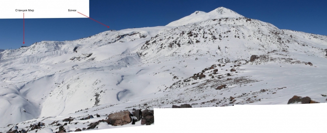 Неудачная попытка строительства иглу на вершине Эльбруса. Октябрь 2016 (Альпинизм, осень)