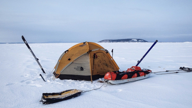 2015 среди льдов 500 км (Туризм, сахалин, амурскийлиман, шмидта, лыжныепоходы, соло)