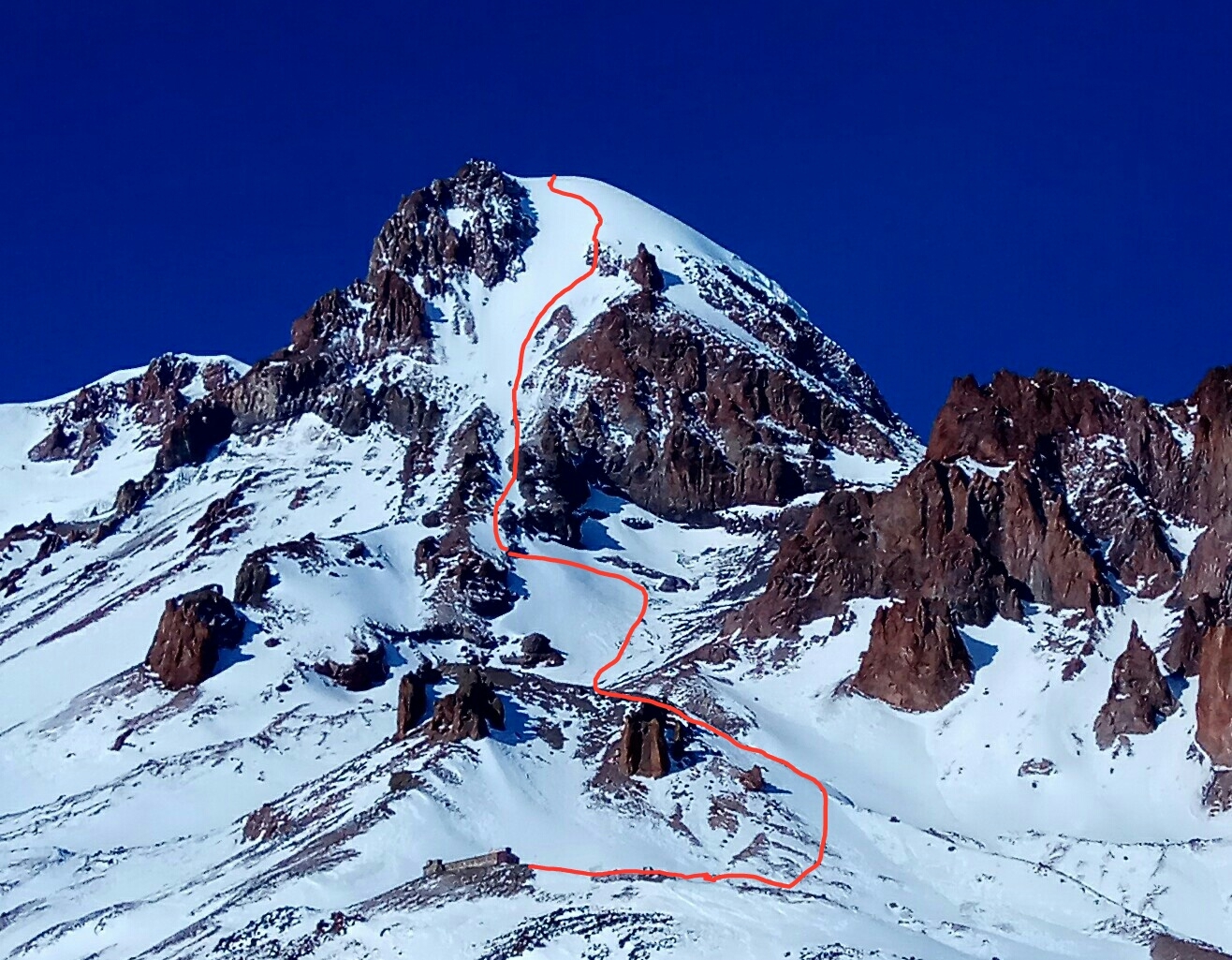 Гора Казбек альпинисты