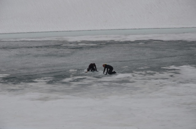 Ушли под лёд – вернулись с мировым рекордом! (Вода, дайвинг, кавказ, айз-дайвинг)