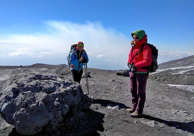 Юбилей по-альпинистски на вулкане Этна (Альпинизм, сицилия, морозова, день рождения, redfox)