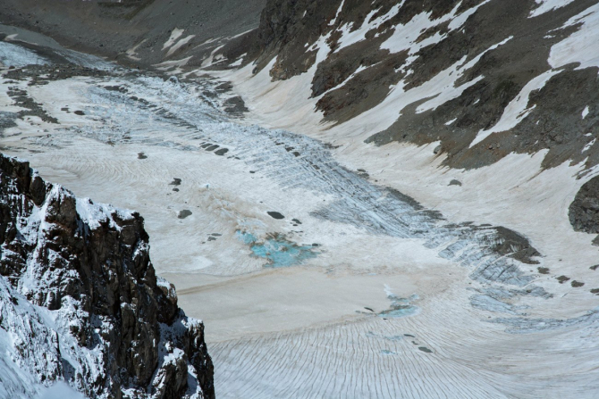 Ушба Северная, Классика. Часть1: Ледник. Много фото и видео. (Альпинизм)